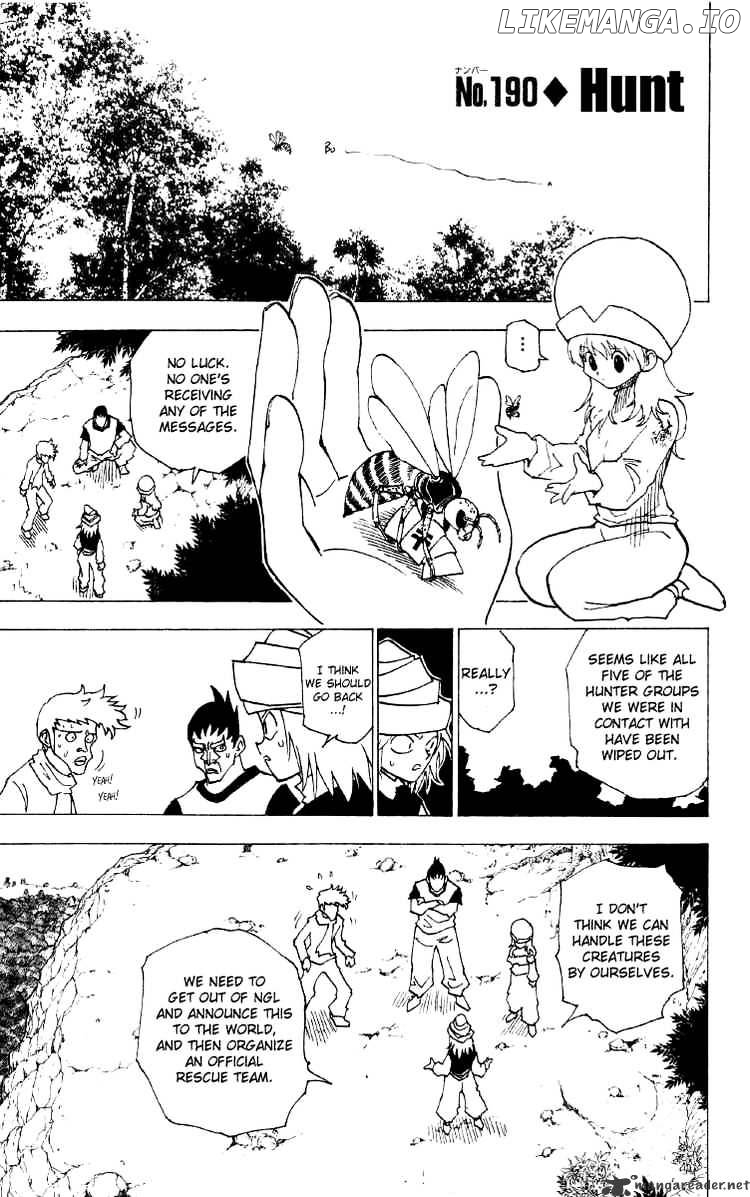 Hunter x Hunter, Chapter 190 image 01